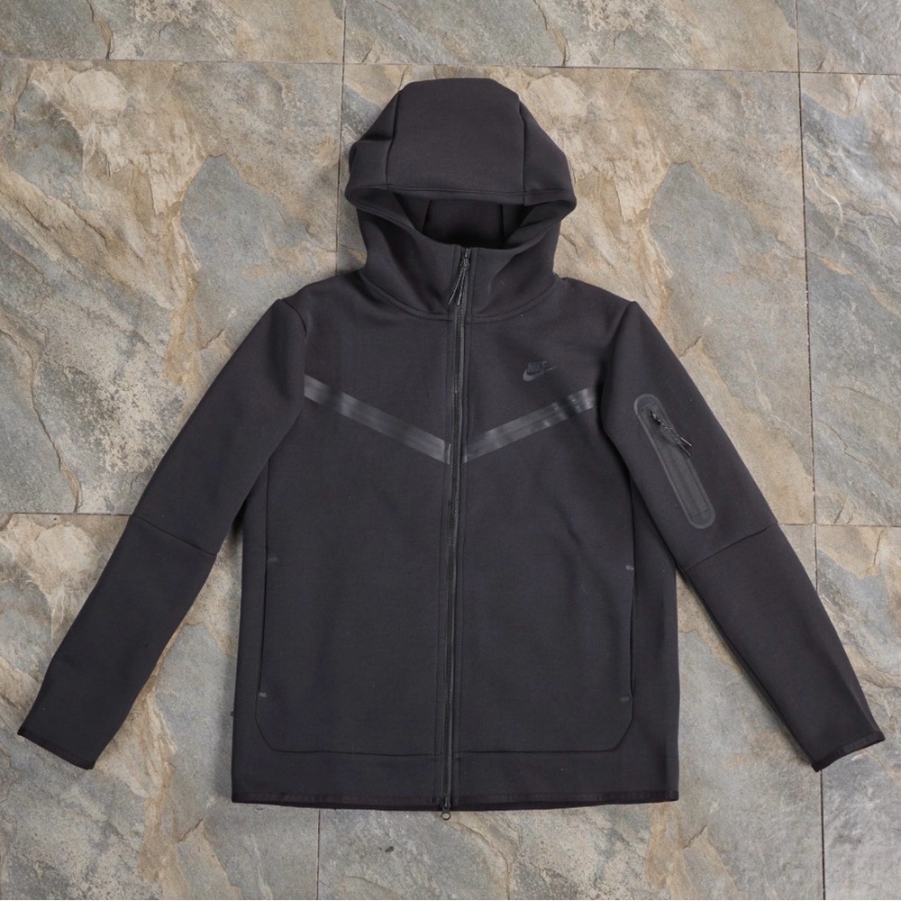 NEW Nike Sportswear Tech Fleece Full-Zip Hoodie - Black - Size L - NWT